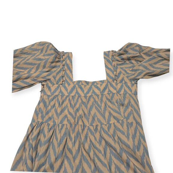 Ulla Johnson Georgina Midi Dress Sz 2, Beige & Gray - Picture 7 of 15